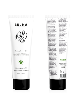 Bruma - Gel Deslizante con Aceite de Semilla Efecto Calor Sabor Cannabis 100 ml
