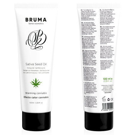 Bruma - Gel Deslizante con Aceite de Semilla Efecto Calor Sabor Cannabis 100 ml