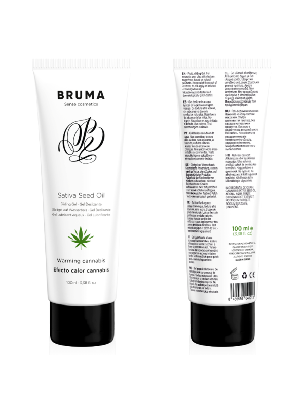 Bruma - Gel Deslizante con Aceite de Semilla Efecto Calor Sabor Cannabis 100 ml