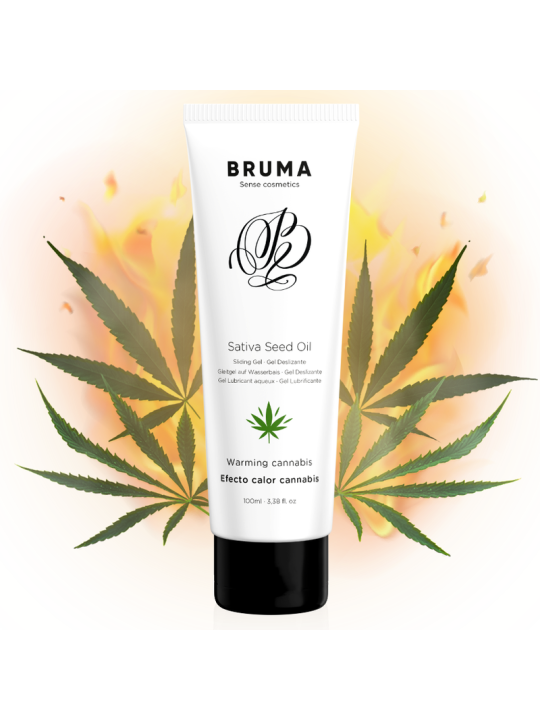 Bruma - Gel Deslizante con Aceite de Semilla Efecto Calor Sabor Cannabis 100 ml