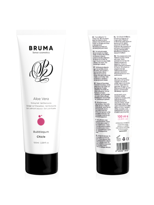 Bruma - Gel Deslizante con Aloe Vera Sabor a Chicle 100 ml