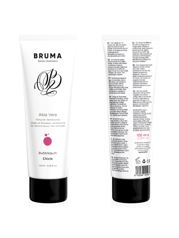 Bruma - Gel Deslizante con Aloe Vera Sabor a Chicle 100 ml