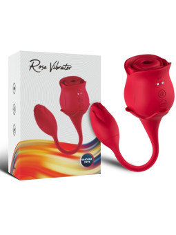 Armony - Rosa Succionador de Clítoris & Vibrador 10 Modos Rojo