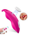 Vibrador Honeybee Panties rosa fucsia con clip magnético y control remoto inalámbrico