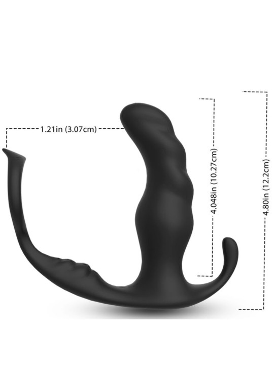 Armony - Knight Vibrador Anal Prostata & Anillo Control Remoto Negro