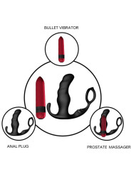 Armony - Knight Vibrador Anal Prostata & Anillo Control Remoto Negro