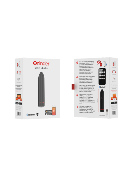 Oninder - Berlin Bala Vibradora Negro - APP Gratuita