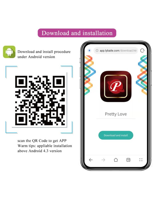 Pretty Love - Catalina Vibrador APP Control Remoto Lila