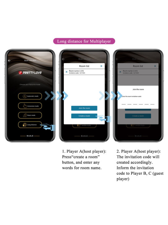 Pretty Love - Hector Vibrador Electroshock por Control por APP Lila