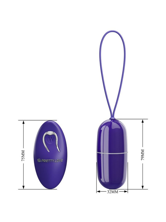Pretty Love - Arvin Youth Huevo Vibrador Control Remoto Violeta