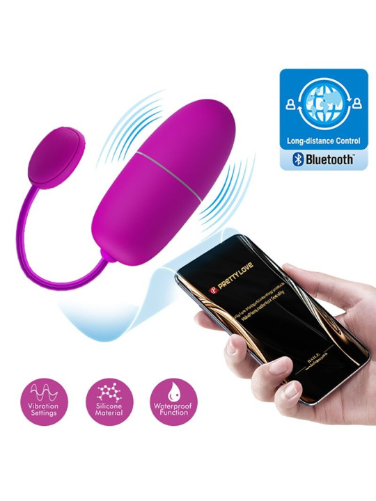 Pretty Love - Nymph Huevo Vibrador Controlado por APP Violeta