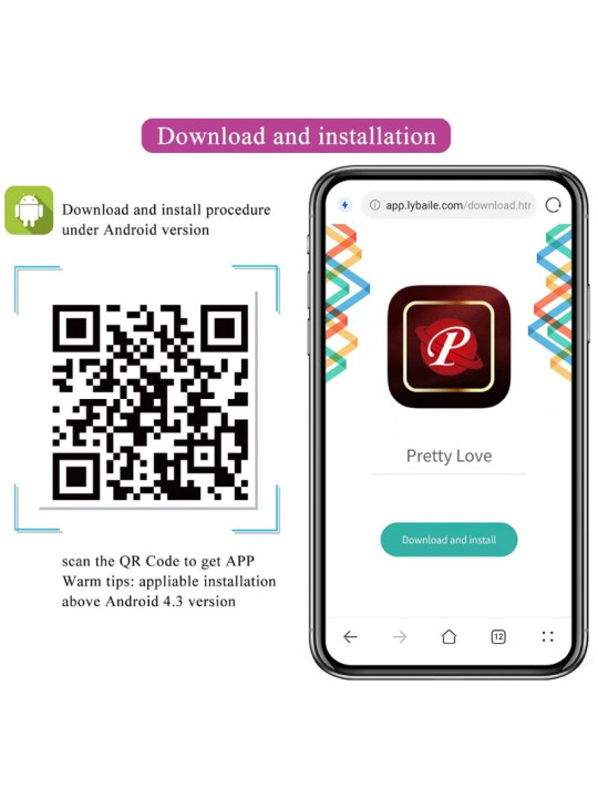 Pretty Love - Nymph Huevo Vibrador Controlado por APP Violeta