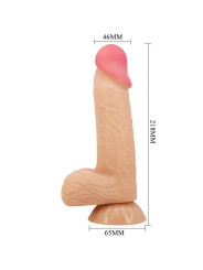 Pretty Love - Sliding Skin Series Dildo Realístico con Ventosa Piel Deslizante 20.6 cm