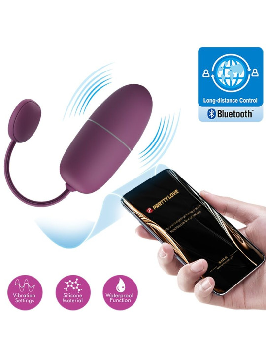Pretty Love - Nymph Huevo Vibrador Controlado por APP Lila