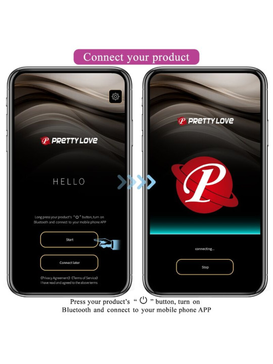 Pretty Love - Nymph Huevo Vibrador Controlado por APP Lila