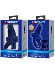 Pretty Love - Bronson Doble Anillo con Vibración Azul