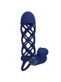 Pretty Love - Giann Anillo Vibrador con Funda de Silicona Azul