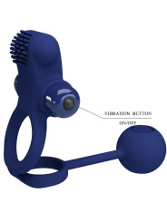 Pretty Love - Remington Doble Anillo Vibrador con Plug Azul