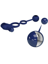Pretty Love - Remington Doble Anillo Vibrador con Plug Azul
