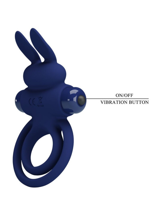Pretty Love - Darey Doble Anillo Vibrador Rabbit Azul