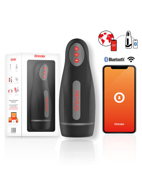 Oninder - Seoul Masturbador Masculino de Compresión y Vibración - APP Gratuita