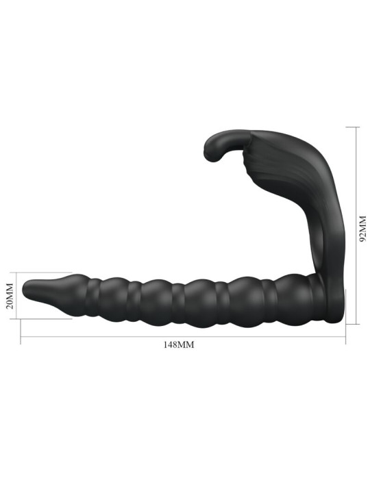 Pretty Love - Blackney Anillo Pene con Plug Vibrador