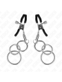 Kink - Pinzas para Pezones con 3 Aros 6 cm
