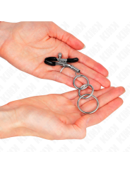 Kink - Pinzas para Pezones con 3 Aros 6 cm