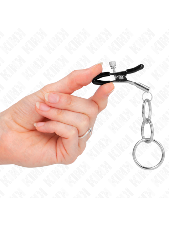 Kink - Pinzas para Pezones con 3 Aros 6 cm