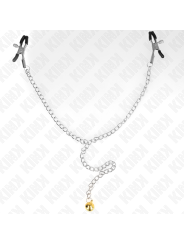 Kink - Pinzas para Pezones con Campana Dorado y Cadena 30 cm