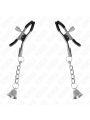 Kink - Pinzas para Pezones con Colgante de Campana Plateado 6 cm