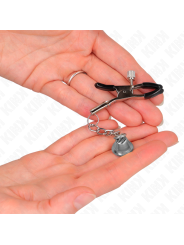 Kink - Pinzas para Pezones con Colgante de Campana Plateado 6 cm