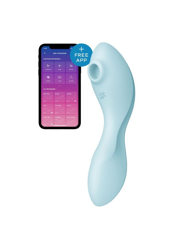 Succionador de Clítoris Satisfyer Cruvy Trinity 5+ Azul