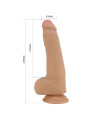 Pretty Love - Draco Dildo Realístico 23 cm Natural