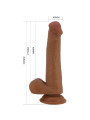 Pretty Love - Tallen Dildo Realístico 22 cm Mulato