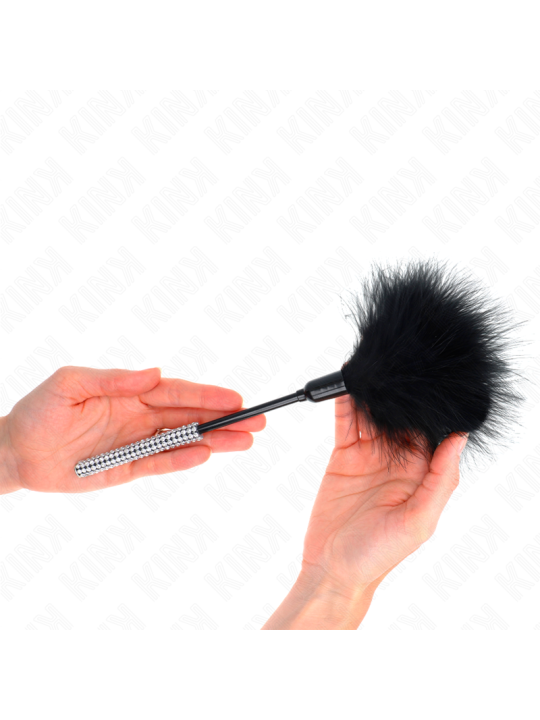 Kink - Plumas para Cosquillas con Mango de Diamantes de Imitación 27 cm