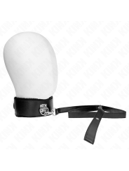 Kink - Collar con Correa 116 cm con Tachuelas Plateadas Modelo 4 Negro Ajustable 40-48 cm x 6 cm