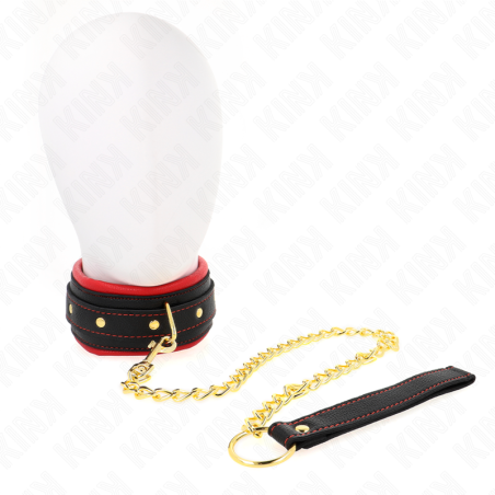Kink - Collar con Correa de Tejido Liso Ajustable 33-48 cm x 5.7 cm