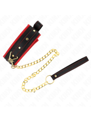 Kink - Collar con Correa de Tejido Liso Ajustable 33-48 cm x 5.7 cm