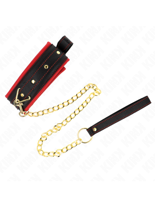 Kink - Collar con Correa de Tejido Liso Ajustable 33-48 cm x 5.7 cm