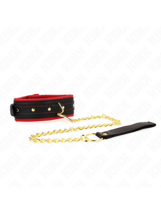 Kink - Collar con Correa de Tejido Liso Ajustable 33-48 cm x 5.7 cm