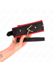 Kink - Collar con Correa de Tejido Liso Ajustable 33-48 cm x 5.7 cm