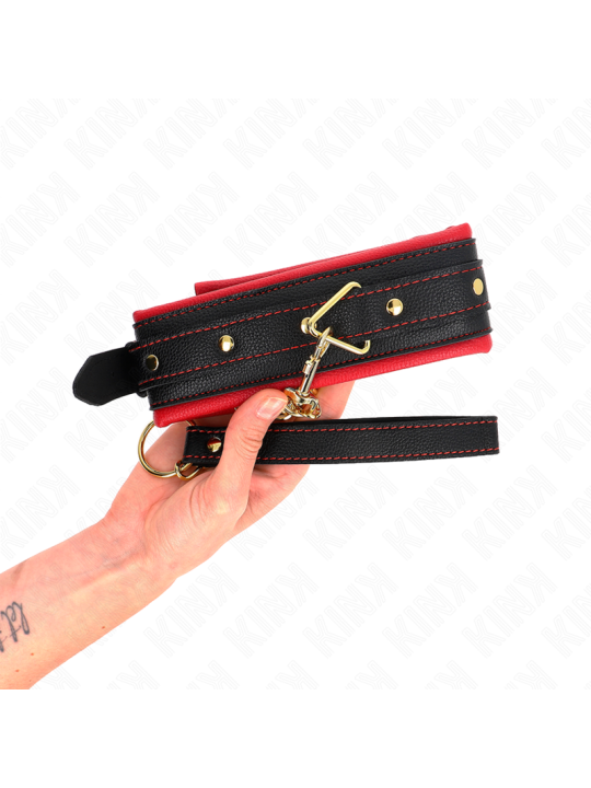 Kink - Collar con Correa de Tejido Liso Ajustable 33-48 cm x 5.7 cm