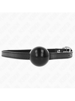 Kink - Mordaza de Bola 4 cm Sólida Simple Negro 65 x 1.5 cm