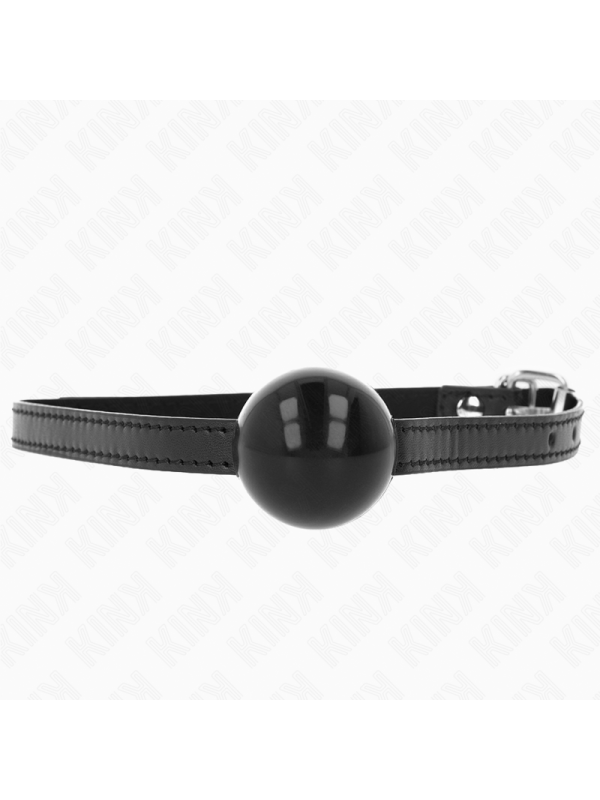 Kink - Mordaza de Bola 4 cm Sólida Simple Negro 65 x 1.5 cm