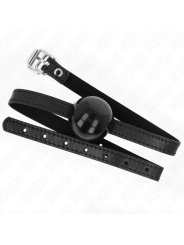 Kink - Mordaza de Bola 4 cm Sólida Simple Negro 65 x 1.5 cm
