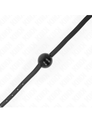 Kink - Mordaza de Bola 4 cm Sólida Simple Negro 65 x 1.5 cm