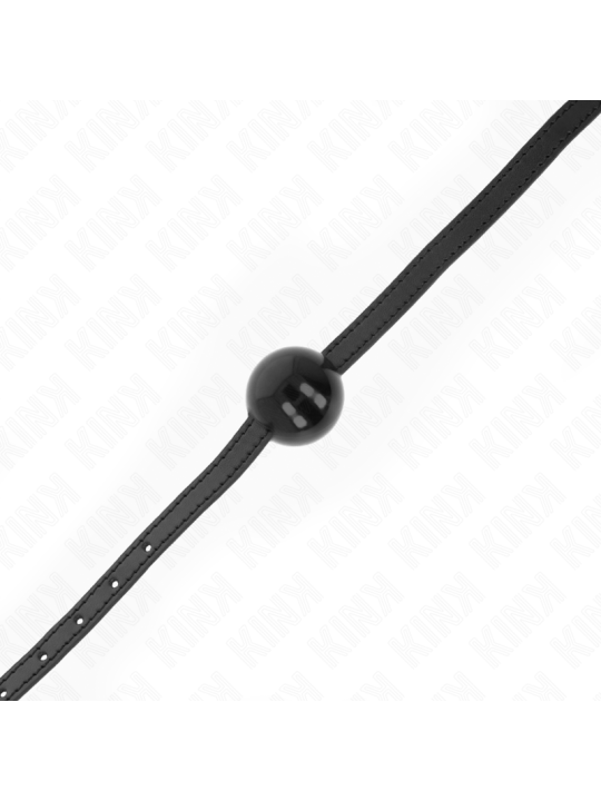 Kink - Mordaza de Bola 4 cm Sólida Simple Negro 65 x 1.5 cm