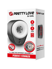 Pretty Love - DJ Girl Masturbador Masculino con Vibración 5 Configuraciones Negro