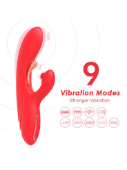 Armony - Vibrador Estimulador Punto G y Clítoris con Lengua Oscilante Rojo